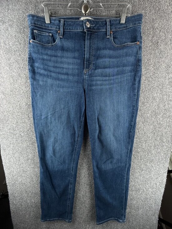 Paige Denim - Paige Cindy Jeans Denim Blue Women Cotton Blend Stretch Pockets Adult ACTL 33X28